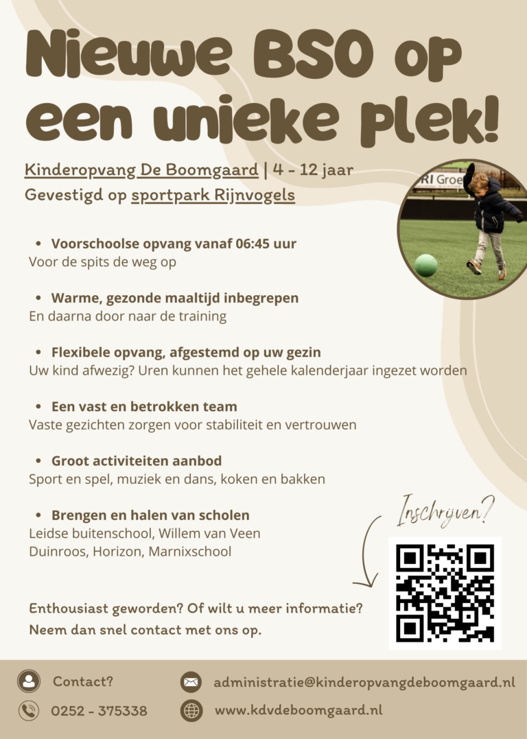 Nieuws | BSO bij FC Rijnvogels