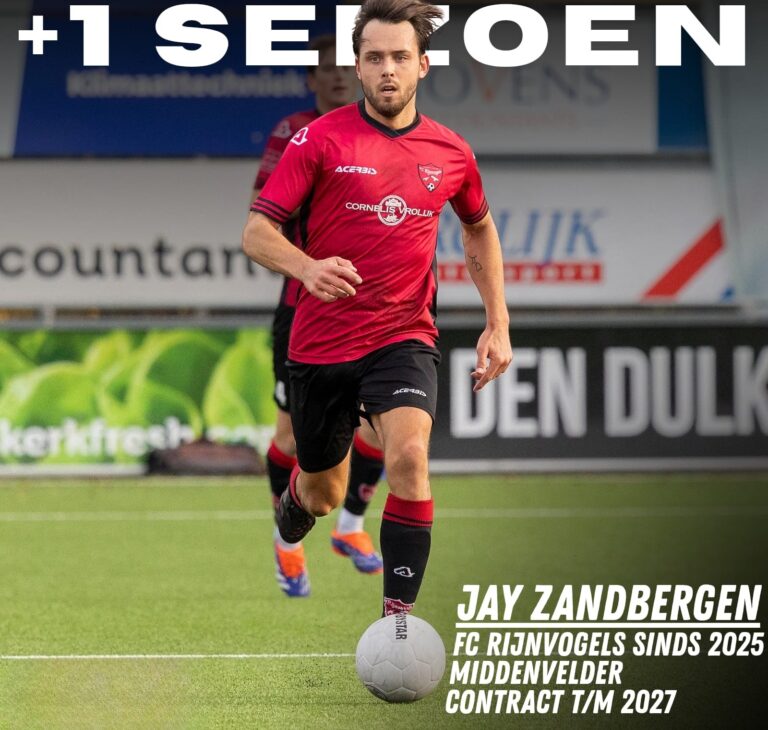 Nieuwkomer Jay Zandbergen blijft ook nog een jaartje!