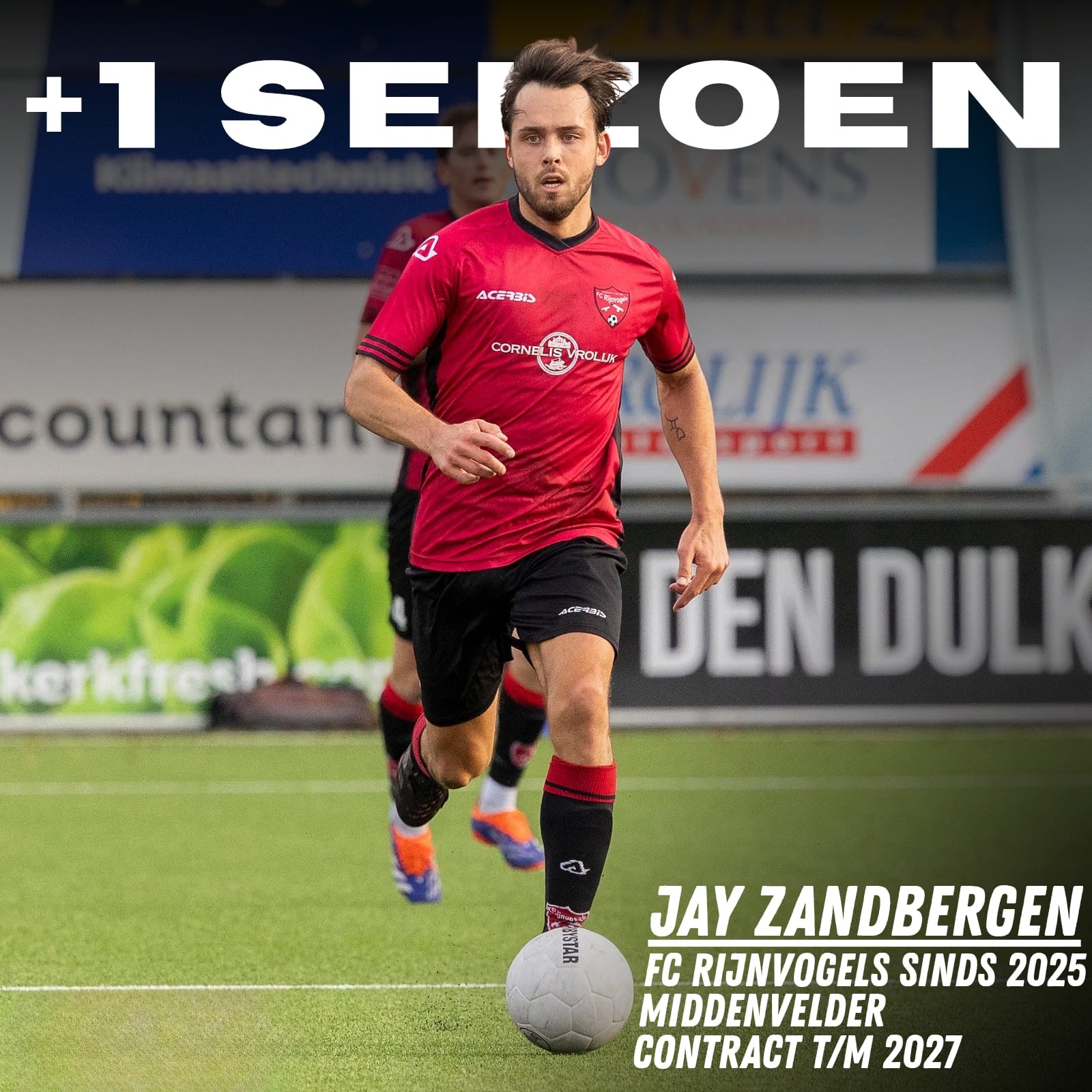 Nieuwkomer Jay Zandbergen blijft ook nog een jaartje!