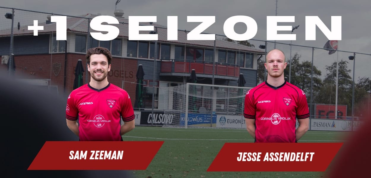 Contractverlenging | Nog twee spelers blijven aan