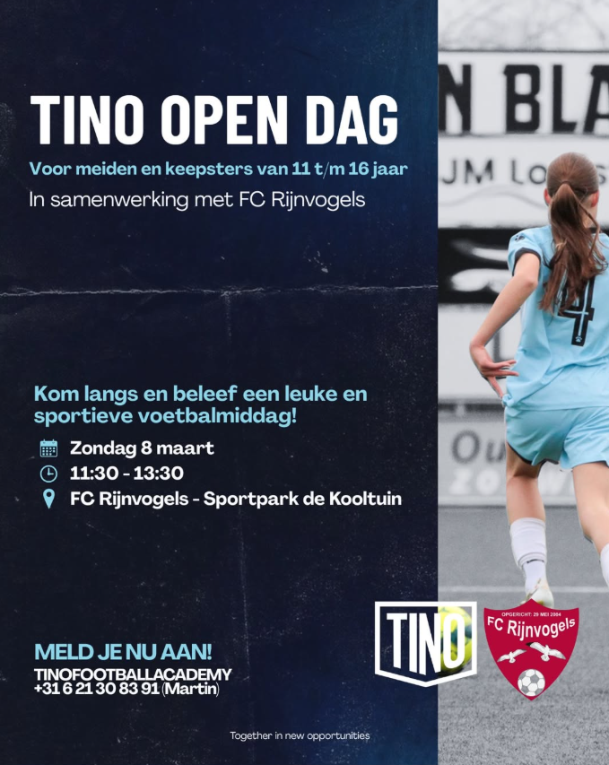 TINO | Open dag voor meiden van 11 t/m 16 jaar