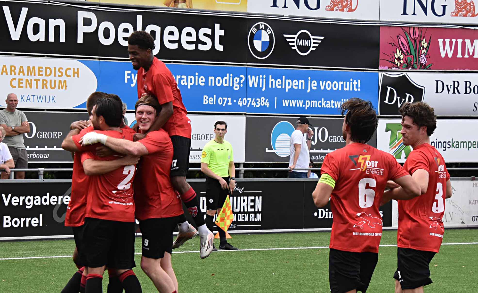 FC Rijnvogels op bezoek bij Blauw-Geel’38