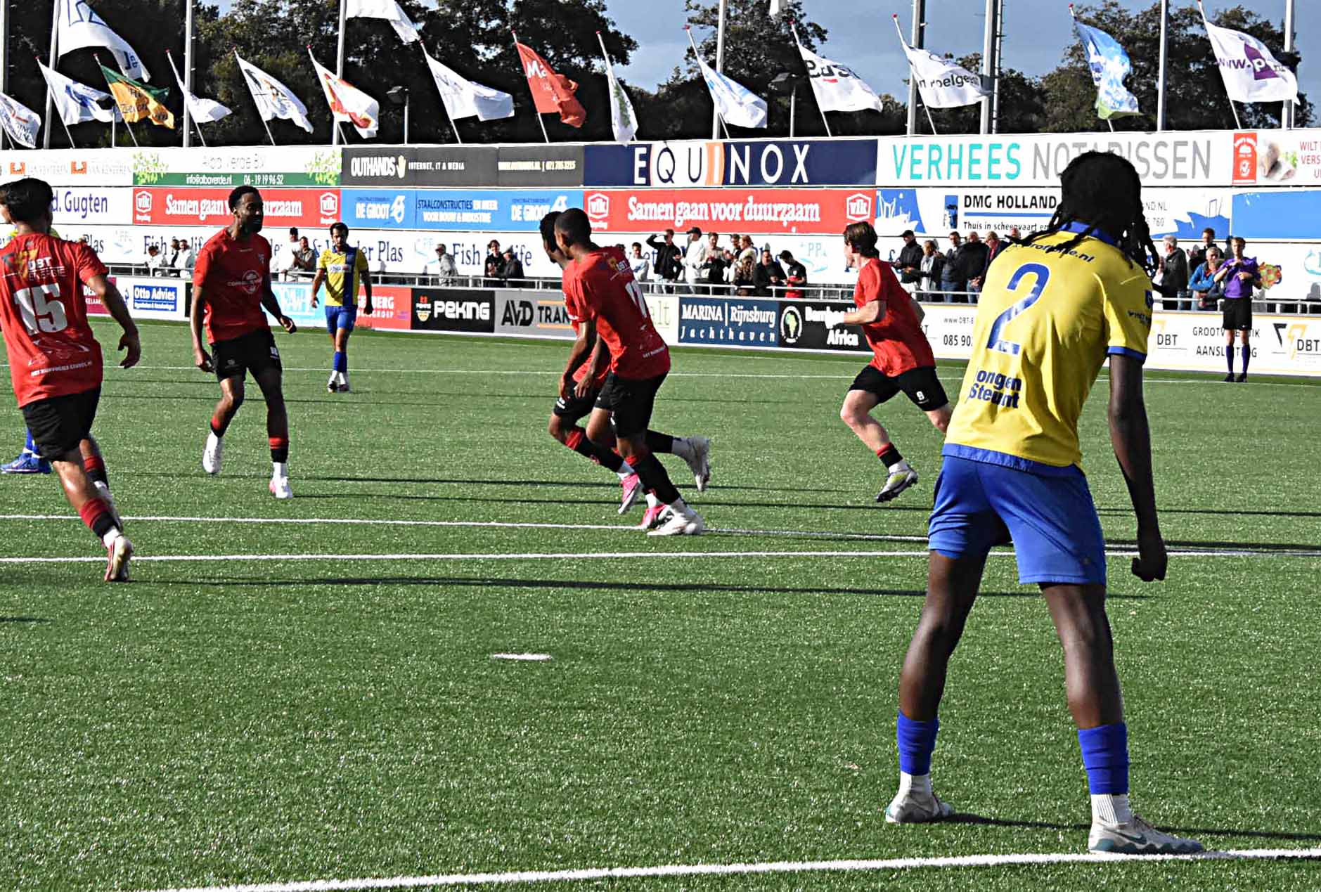 FC Rijnvogels op bezoek bij UNA